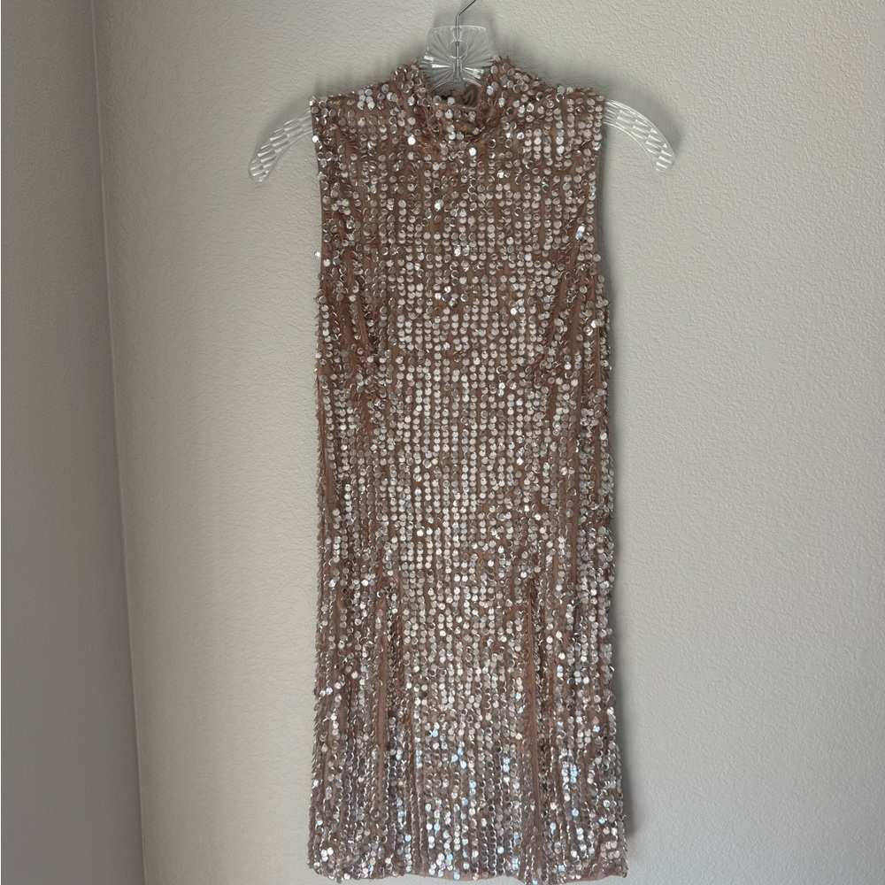 Le Chateau Sparkling Sleeveless Mini Dress